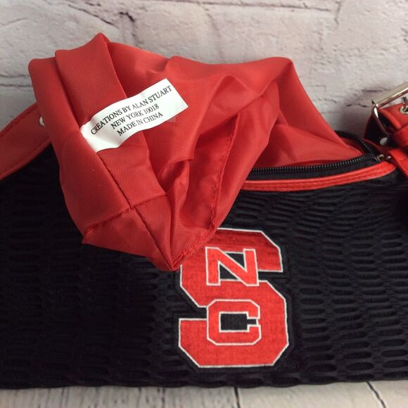Alan Stuart NC State Wolfpack Mesh Handbag/Purse W/Embroidered Logo Tailgating - Picture 5 of 8